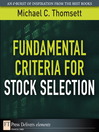 Fundamental Criteria for Stock Selection (eBook)